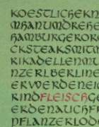 Kalligraphie "Fleisch"