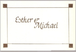 Tischkarte C & S