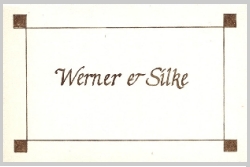 Tischkarte C & S